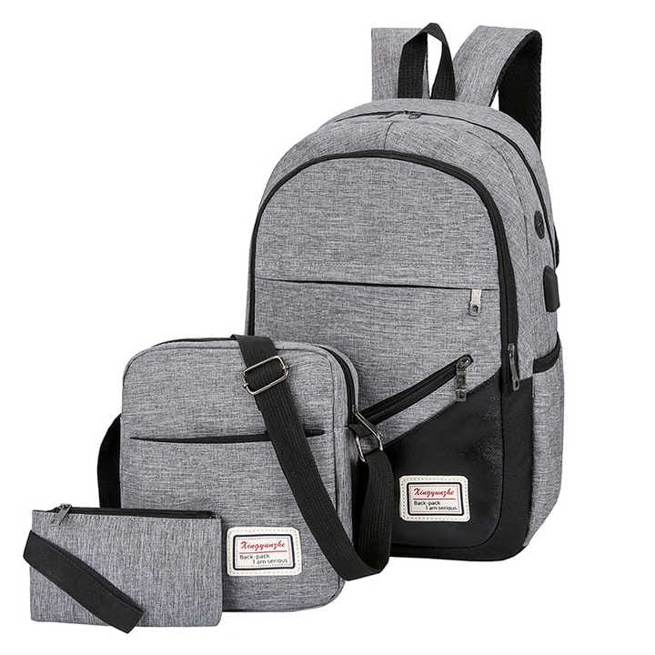Backpack For University 3 Pcs Back Pack For Men Women Backpack For College and University ...